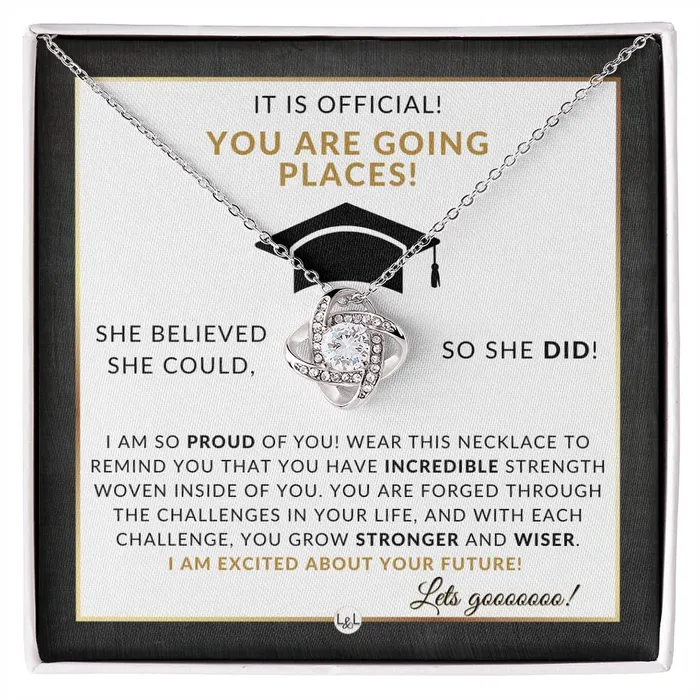 ShineOn Fulfillment 2024 Masters Degree Grad Gift For Her Beautiful Necklace Heartfelt Graduation Message 2024 Masters Program Graduation Gift For Her Necklaces