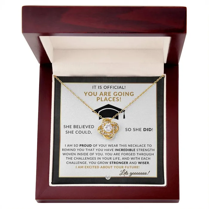 ShineOn Fulfillment 2024 Masters Degree Grad Gift For Her Beautiful Necklace Heartfelt Graduation Message 2024 Masters Program Graduation Gift For Her Necklaces