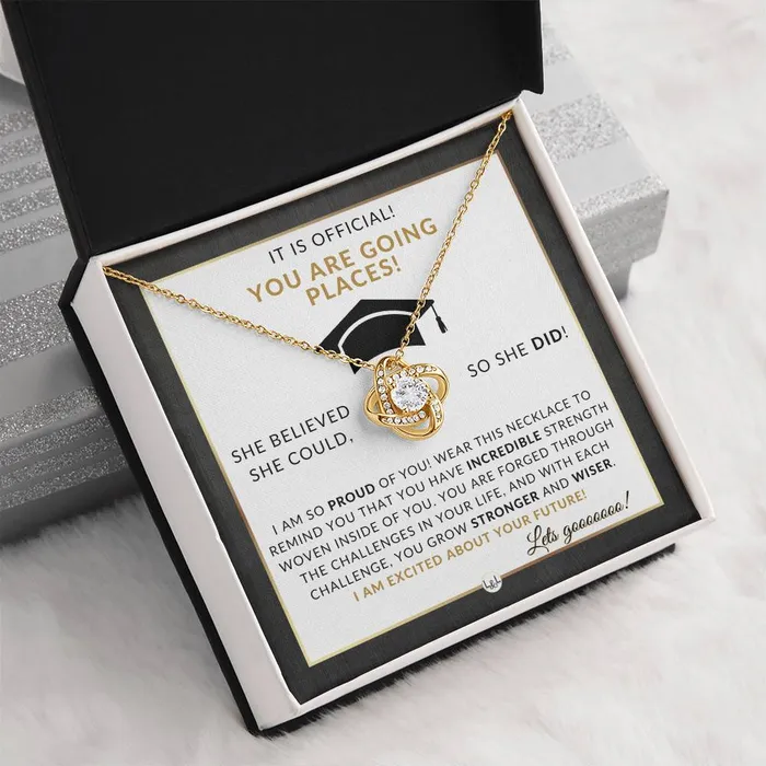 ShineOn Fulfillment 2024 Masters Degree Grad Gift For Her Beautiful Necklace Heartfelt Graduation Message 2024 Masters Program Graduation Gift For Her Necklaces