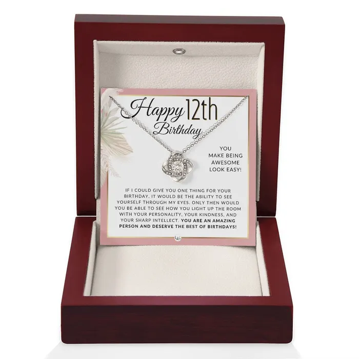 ShineOn Fulfillment Necklaces 12th Birthday Gift For Her Necklace For 12 Year Old Birthday Beautiful Preteen Girl Birthday Pendant