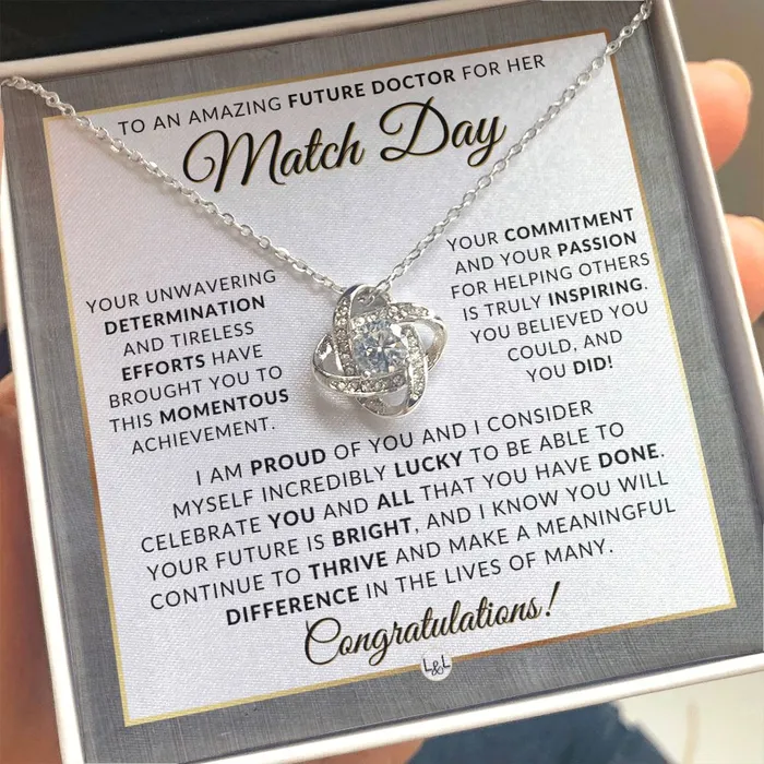 ShineOn Fulfillment Necklaces 2024 Match Day Celebrate the Journey Match Day Necklace for Medical Students Medical Student Graduation Resident Doctors Gift Residency Match Day Gift Happy Match Day 2024