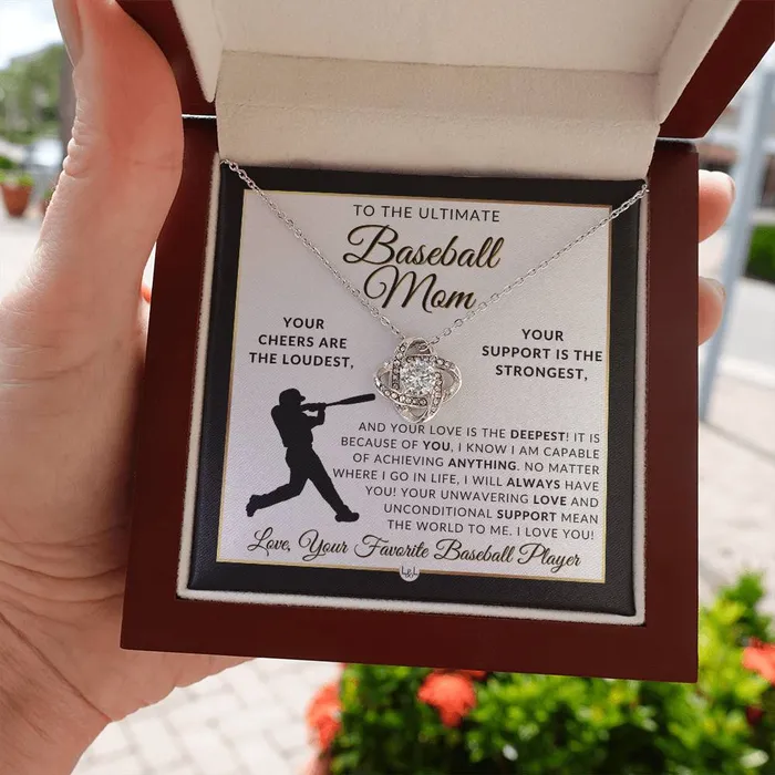 ShineOn Fulfillment Necklaces Baseball Mom Gift Great For Mothers Day Christmas Her Birthday Or As An End of Season Gift Beautiful Womens Pendant Necklace Heartfelt Message