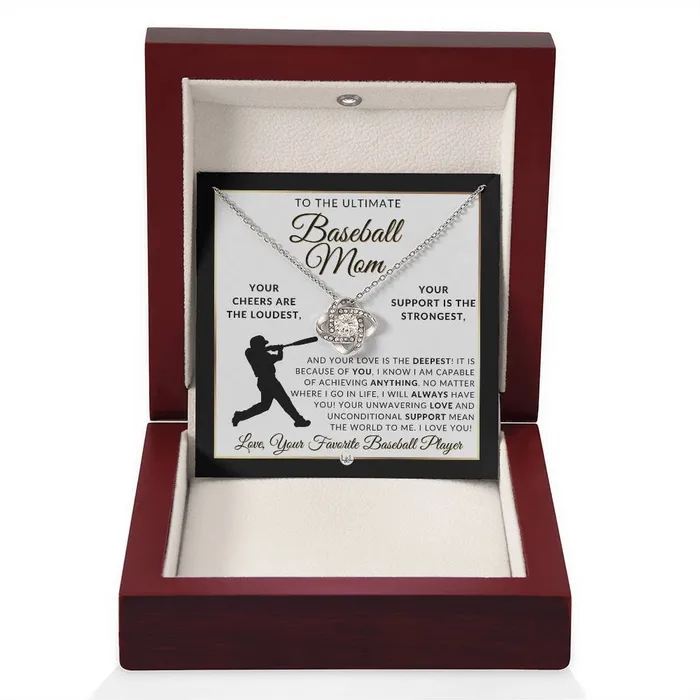 ShineOn Fulfillment Necklaces Baseball Mom Gift Great For Mothers Day Christmas Her Birthday Or As An End of Season Gift Beautiful Womens Pendant Necklace Heartfelt Message