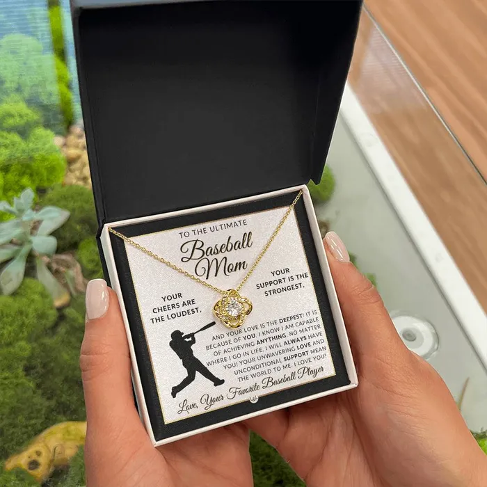 ShineOn Fulfillment Necklaces Baseball Mom Gift Great For Mothers Day Christmas Her Birthday Or As An End of Season Gift Beautiful Womens Pendant Necklace Heartfelt Message