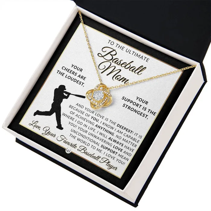 ShineOn Fulfillment Necklaces Baseball Mom Gift Great For Mothers Day Christmas Her Birthday Or As An End of Season Gift Beautiful Womens Pendant Necklace Heartfelt Message