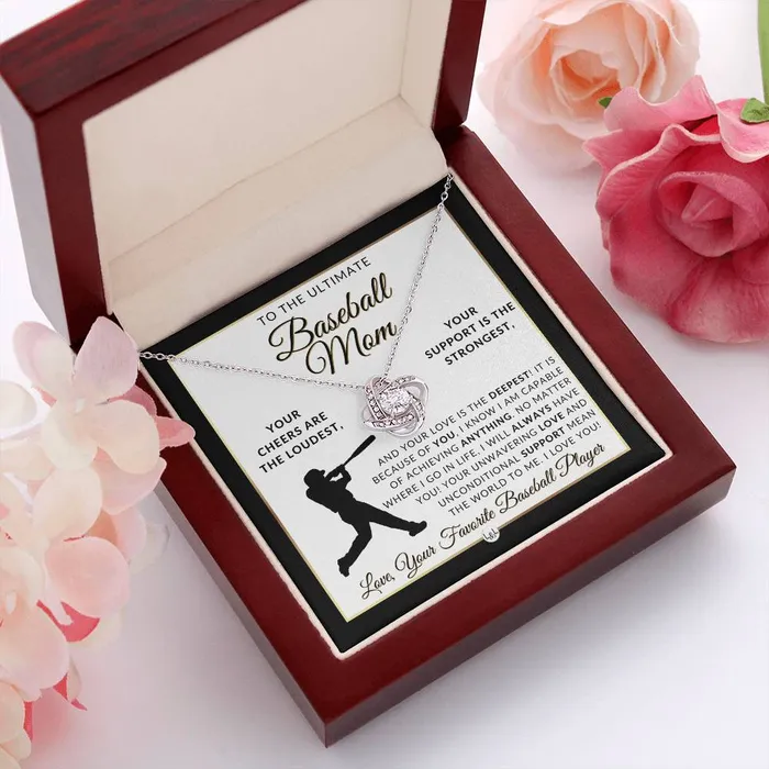 ShineOn Fulfillment Necklaces Baseball Mom Gift Great For Mothers Day Christmas Her Birthday Or As An End of Season Gift Beautiful Womens Pendant Necklace Heartfelt Message