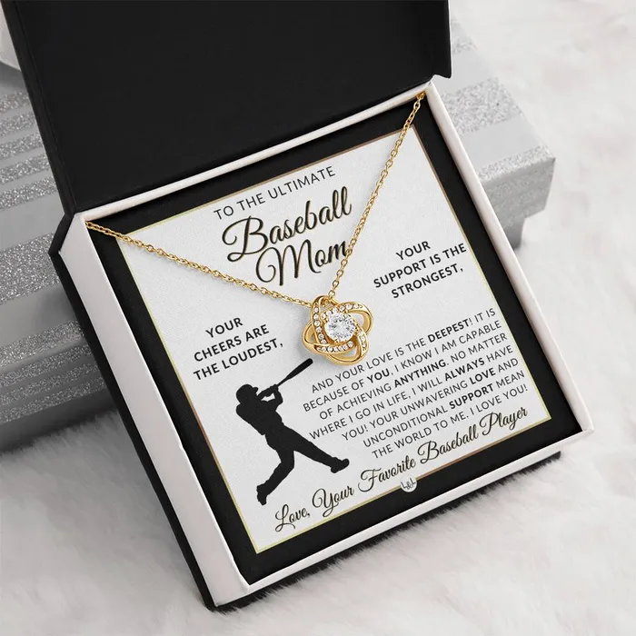 ShineOn Fulfillment Necklaces Baseball Mom Gift Great For Mothers Day Christmas Her Birthday Or As An End of Season Gift Beautiful Womens Pendant Necklace Heartfelt Message
