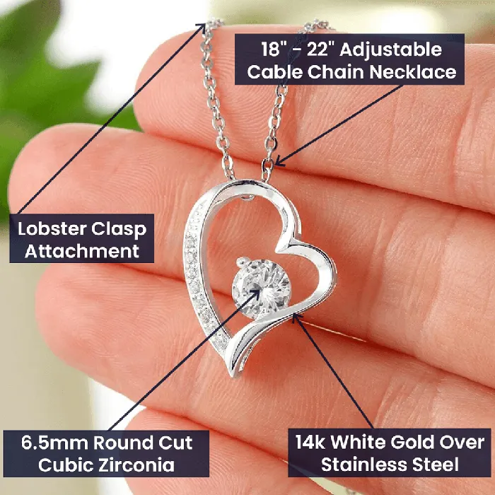 ShineOn Fulfillment Necklaces I Will Always Be There Gift for Little Sister Heart Pendant Necklace