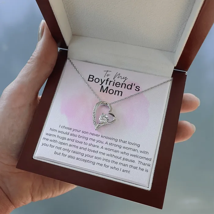 ShineOn Fulfillment Necklaces Thank You for Accepting Who I Am Gift for Boyfriends Mom Heart Pendant Necklace