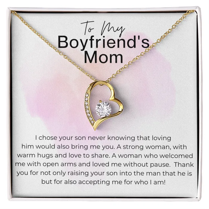 ShineOn Fulfillment Necklaces Thank You for Accepting Who I Am Gift for Boyfriends Mom Heart Pendant Necklace