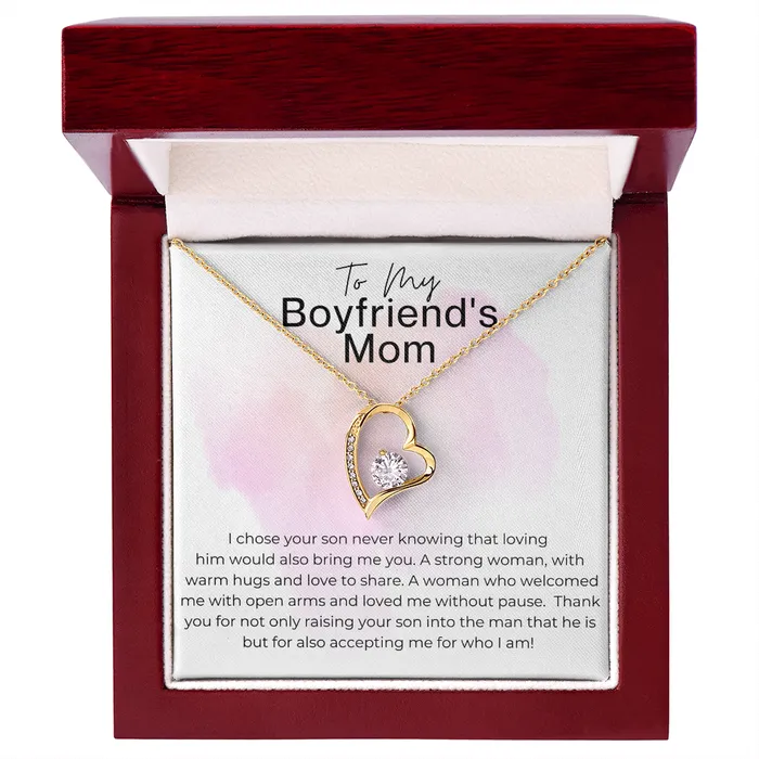ShineOn Fulfillment Necklaces Thank You for Accepting Who I Am Gift for Boyfriends Mom Heart Pendant Necklace