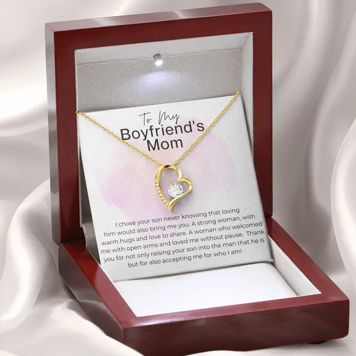 ShineOn Fulfillment Necklaces Thank You for Accepting Who I Am Gift for Boyfriends Mom Heart Pendant Necklace