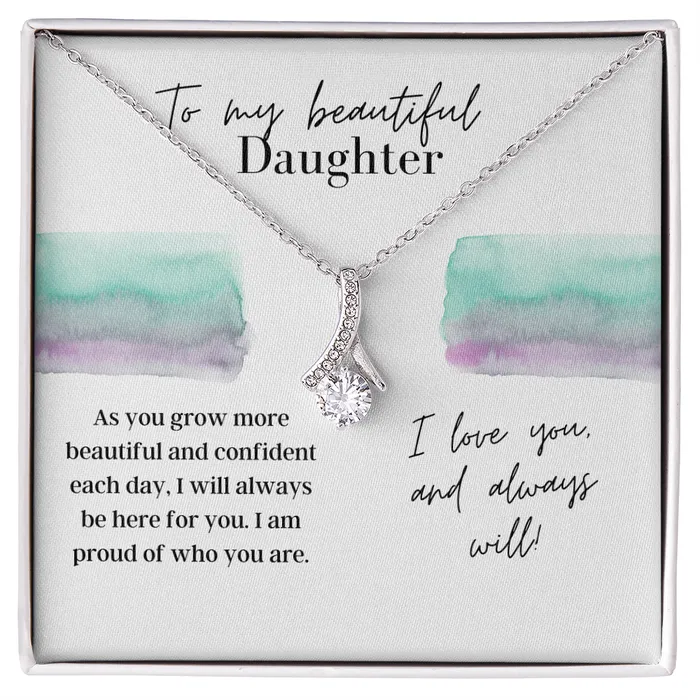 ShineOn Fulfillment Necklaces To My Beautiful Daughter From Parents Alluring Beauty Necklace