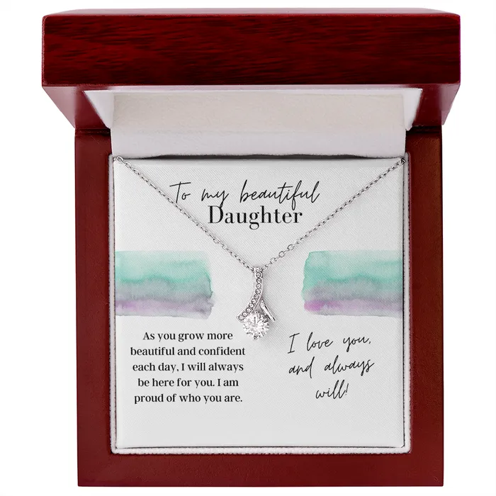 ShineOn Fulfillment Necklaces To My Beautiful Daughter From Parents Alluring Beauty Necklace