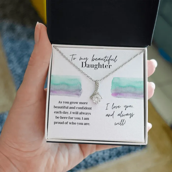 ShineOn Fulfillment Necklaces To My Beautiful Daughter From Parents Alluring Beauty Necklace