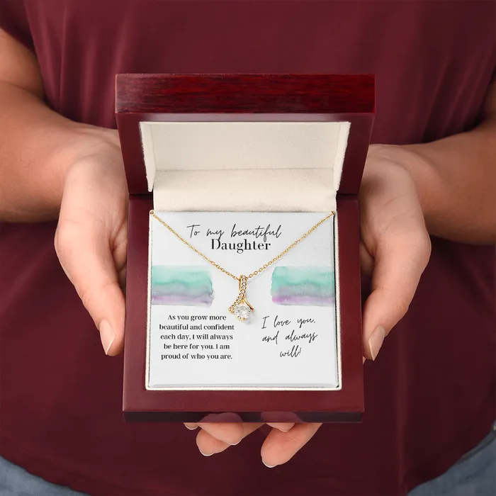 ShineOn Fulfillment Necklaces To My Beautiful Daughter From Parents Alluring Beauty Necklace