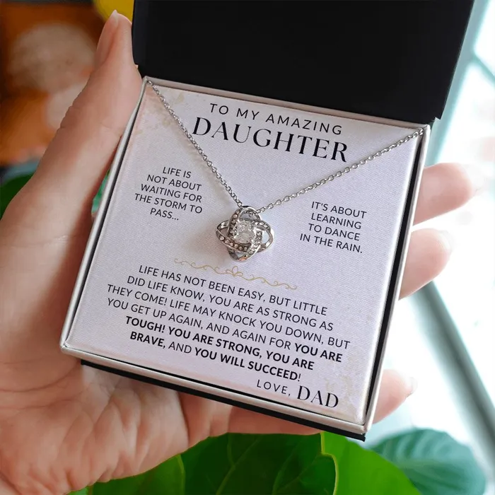 ShineOn Fulfillment You Are Strong To My Daughter From Dad Gift Father to Daughter Necklace Necklaces