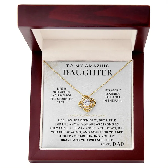 ShineOn Fulfillment You Are Strong To My Daughter From Dad Gift Father to Daughter Necklace Necklaces