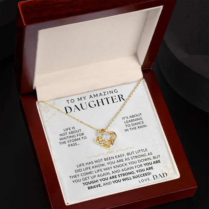 ShineOn Fulfillment You Are Strong To My Daughter From Dad Gift Father to Daughter Necklace Necklaces
