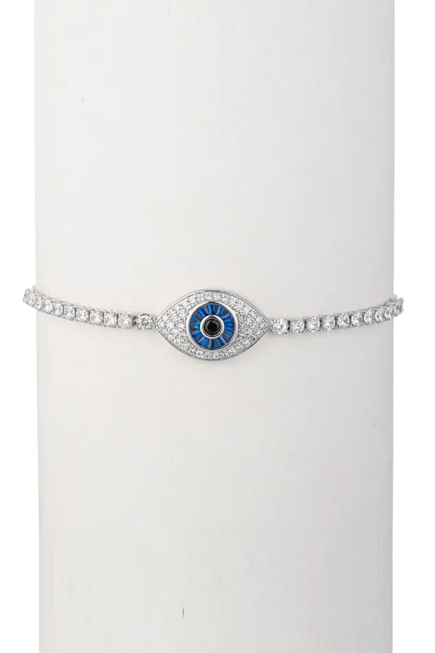 Silver Eye 18K Bracelet Eye Candy LA Bracelets