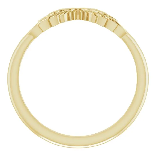 Stackable Wear Everyday Angel Wings Ring Solid 14K Yellow White Rose Gold or Sterling 302 Fine Jewelry Rings