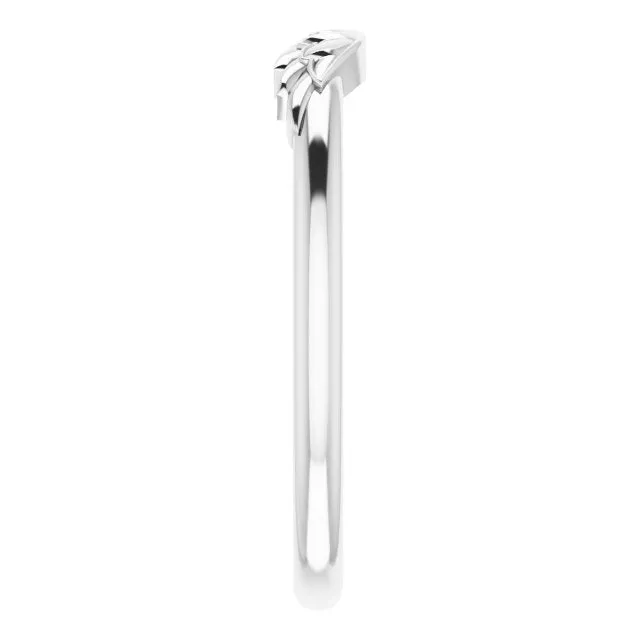 Stackable Wear Everyday Angel Wings Ring Solid 14K Yellow White Rose Gold or Sterling 302 Fine Jewelry Rings