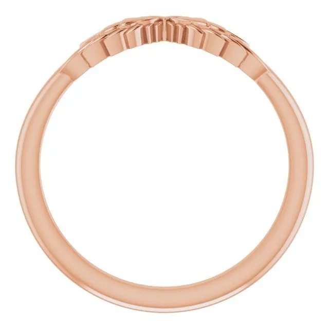 Stackable Wear Everyday Angel Wings Ring Solid 14K Yellow White Rose Gold or Sterling 302 Fine Jewelry Rings