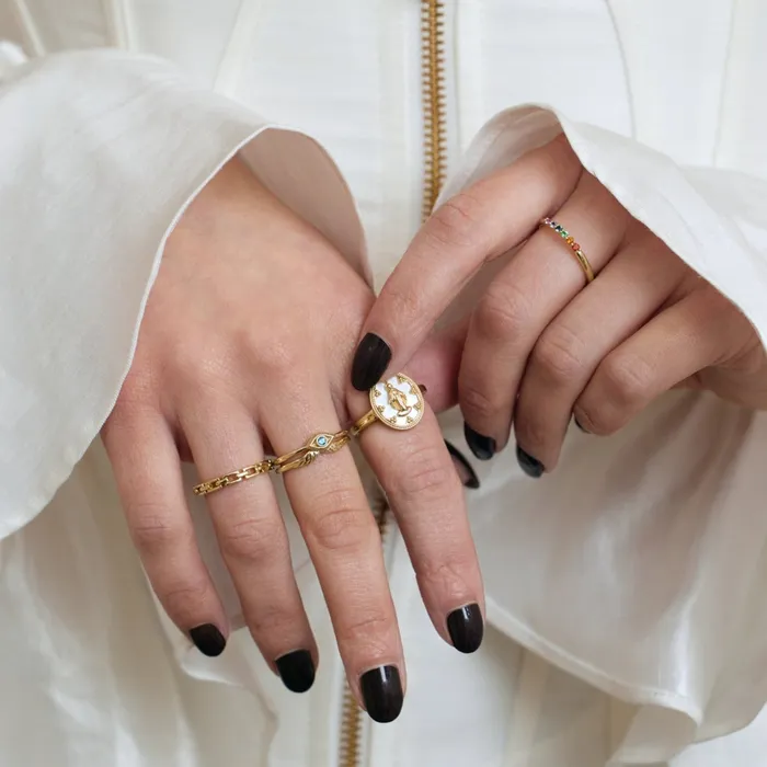 Stackable Wear Everyday Angel Wings Ring Solid 14K Yellow White Rose Gold or Sterling 302 Fine Jewelry Rings