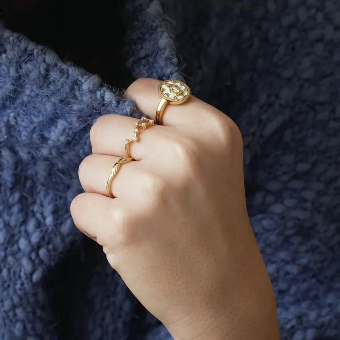 Stackable Wear Everyday Angel Wings Ring Solid 14K Yellow White Rose Gold or Sterling 302 Fine Jewelry Rings