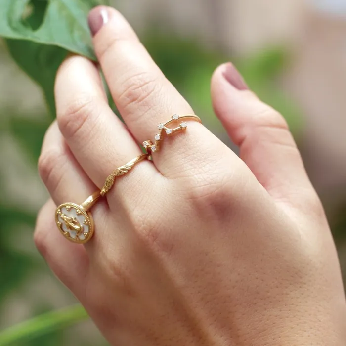 Stackable Wear Everyday Angel Wings Ring Solid 14K Yellow White Rose Gold or Sterling 302 Fine Jewelry Rings