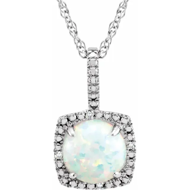 Statement Birthstone Natural Diamond Halo Style 18 Sterling Silver Necklace Storyteller by Vintage Magnality Necklaces Statement Birthstone Natural Diamond Halo Style 18 Sterling Silver Necklace Storyteller by Vintage Magnality Necklaces