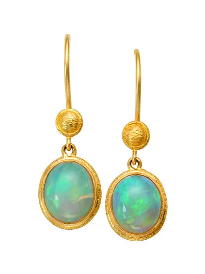 Steven Battelle Earrings Celeste Opal Dangle Earrings