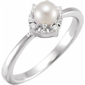 Storyteller by Vintage Magnality Rings Luxe Wear EverydayHalo Style Birthstone Natural Diamond Ring Silver 14K White Yellow Rose Gold