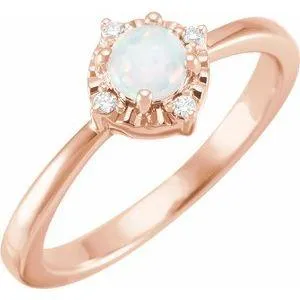 Storyteller by Vintage Magnality Rings Luxe Wear EverydayHalo Style Birthstone Natural Diamond Ring Silver 14K White Yellow Rose Gold