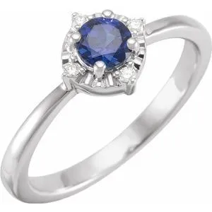 Storyteller by Vintage Magnality Rings Luxe Wear EverydayHalo Style Birthstone Natural Diamond Ring Silver 14K White Yellow Rose Gold