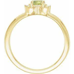 Storyteller by Vintage Magnality Rings Luxe Wear EverydayHalo Style Birthstone Natural Diamond Ring Silver 14K White Yellow Rose Gold