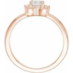 Storyteller by Vintage Magnality Rings Luxe Wear EverydayHalo Style Birthstone Natural Diamond Ring Silver 14K White Yellow Rose Gold