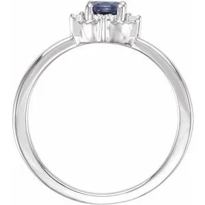 Storyteller by Vintage Magnality Rings Luxe Wear EverydayHalo Style Birthstone Natural Diamond Ring Silver 14K White Yellow Rose Gold