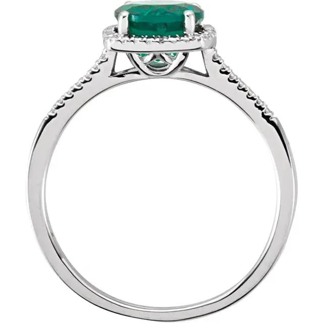 Storyteller by Vintage Magnality Statement Birthstone Natural Diamond Halo Style Ring Sterling Silver Rings
