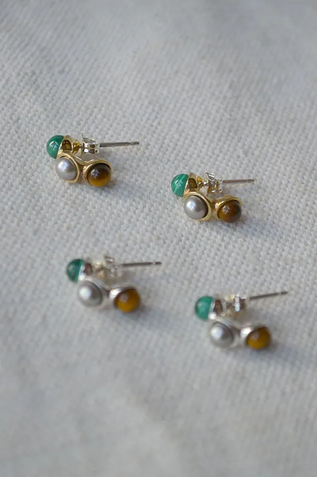 Syan Earrings Multicolor Quarry Earrings