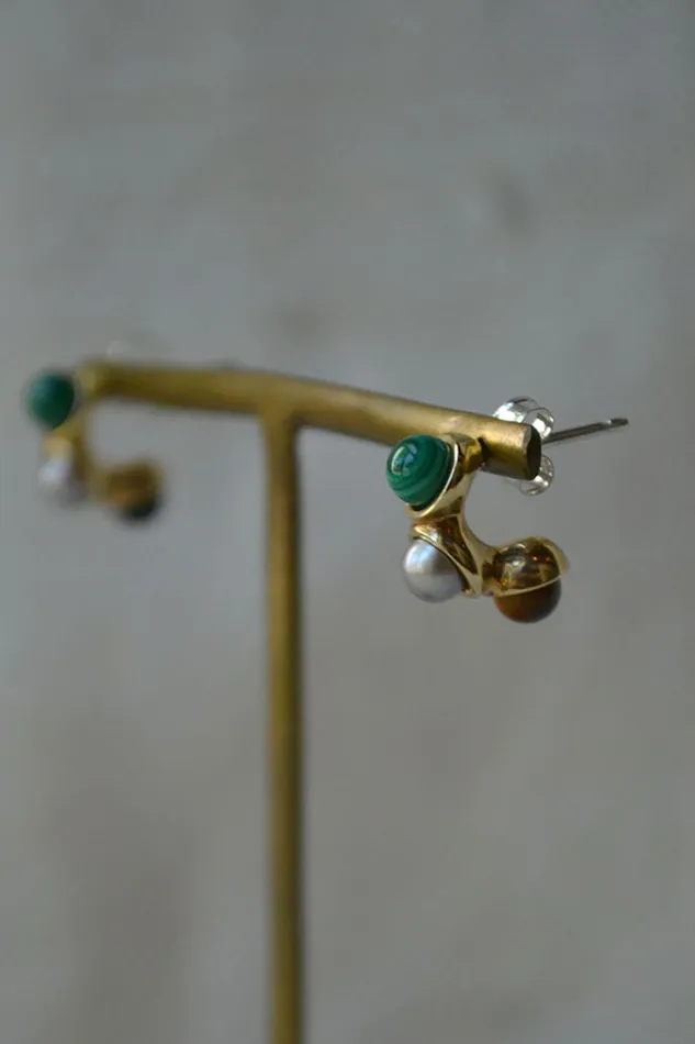 Syan Earrings Multicolor Quarry Earrings