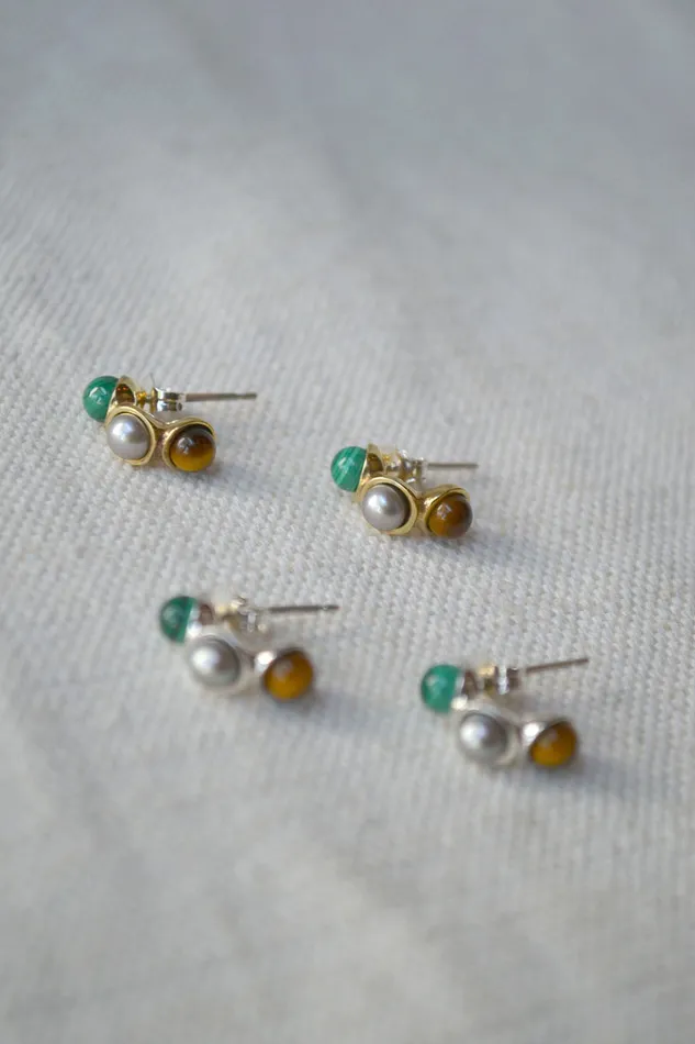 Syan Earrings Multicolor Quarry Earrings