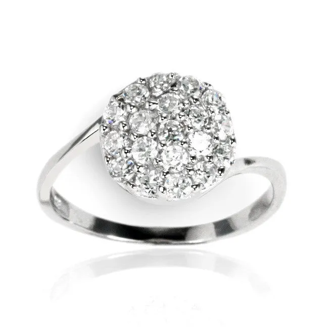Teeda Rings RZ7120 Round Cluster CZ Ring