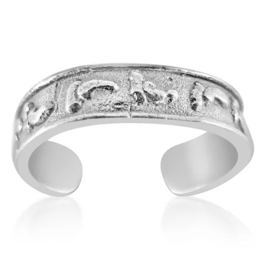 Teeda Rings TR2370 Footprints Toe Ring