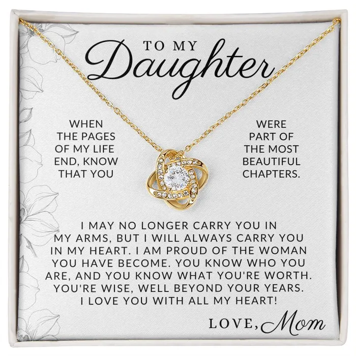 The Best Part To My Daughter From Mom Mother to Daughter Gift Christmas Gifts Birthday Present Graduation Necklace Valentines Day ShineOn Fulfillment Necklaces