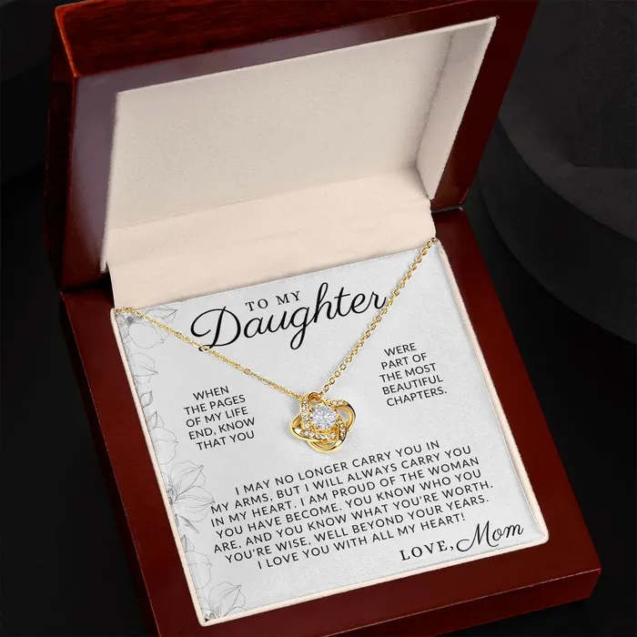 The Best Part To My Daughter From Mom Mother to Daughter Gift Christmas Gifts Birthday Present Graduation Necklace Valentines Day ShineOn Fulfillment Necklaces