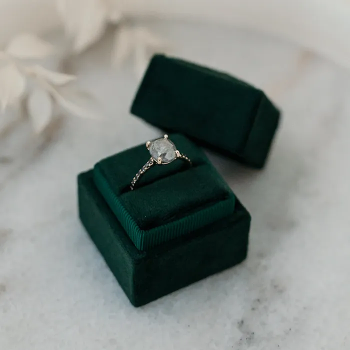 The Eclipse 14k White Size 11 Stone KT13 Rainforest Ring Box Custom Engraving 0 VENVS Rings The Eclipse 14k White Size 11 Stone KT13 Rainforest Ring Box Custom Engraving 0 VENVS Rings