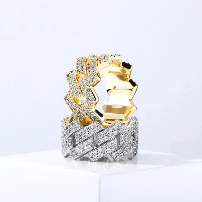 The Icetruck Rings Diamond Prong Ring 925 Silver The Icetruck Rings Diamond Prong Ring 925 Silver