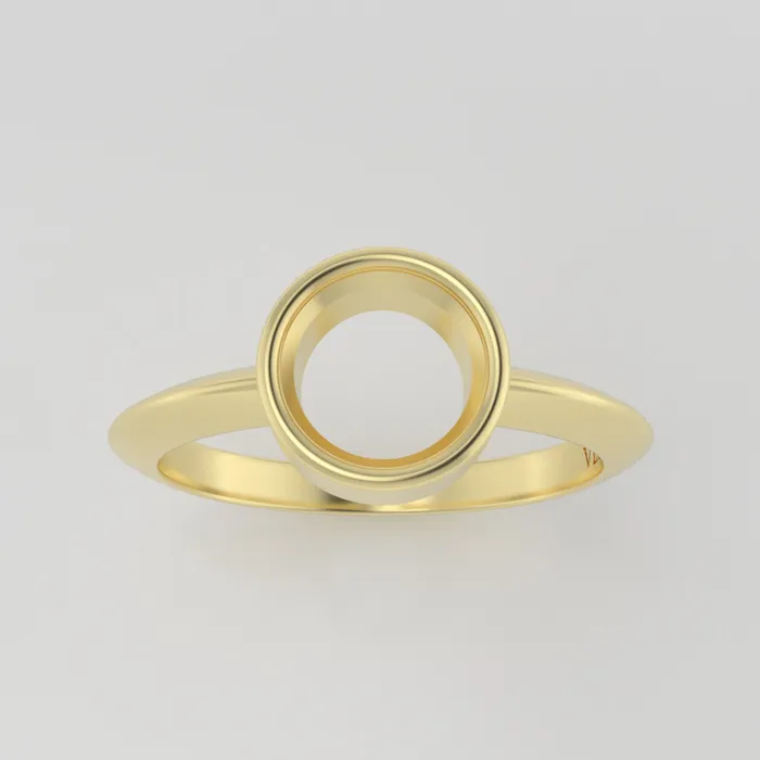 The Leda 14k Yellow Size 5 Stone EM55 Rainforest Ring Box Custom Engraving 0 VENVS Rings The Leda 14k Yellow Size 5 Stone EM55 Rainforest Ring Box Custom Engraving 0 VENVS Rings