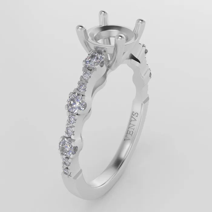 The Saturn 18k Yellow Size 6 Stone Moissanite Marquise 11x55mm Rainforest Ring Box Custom Engraving 0 VENVS Rings The Saturn 18k Yellow Size 6 Stone Moissanite Marquise 11x55mm Rainforest Ring Box Custom Engraving 0 VENVS Rings
